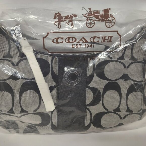 Coach Black and Cream Shoulder Bag - Picture 12 of 12